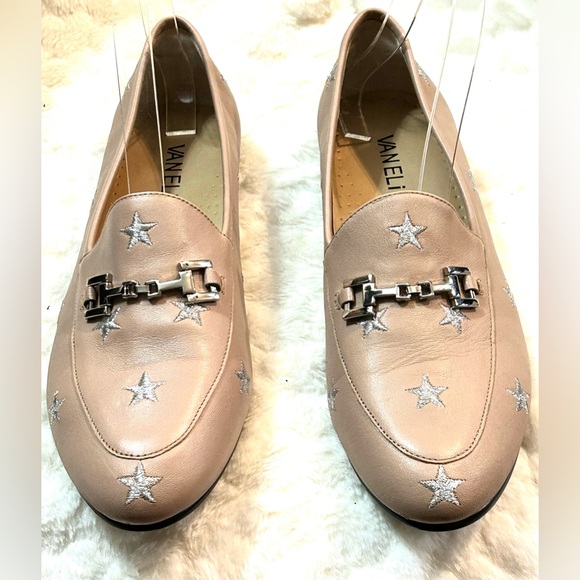 VANELi Nude Tan Leather Buckle Loafers women’s size 8M - Picture 3 of 11